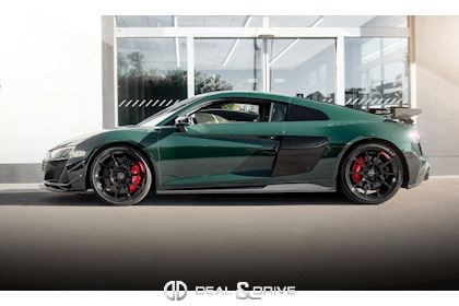 R8 COUPE V10 GT RWD S-TRONIC 1 OF 333 – 1 OF 1 IN AUDI EXCLUSIVE GOODWOOD GREEN METALLIC 